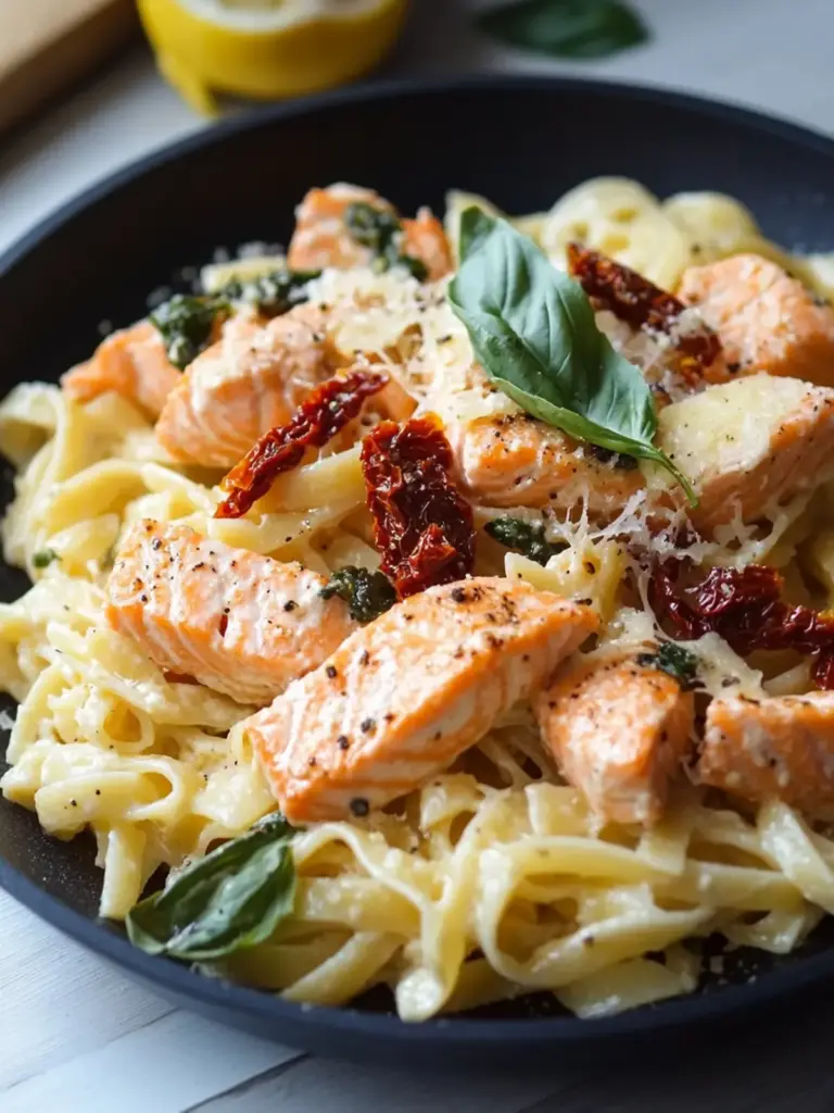 creamy 30-minute salmon pasta with sun-dried tomatoes - featured image