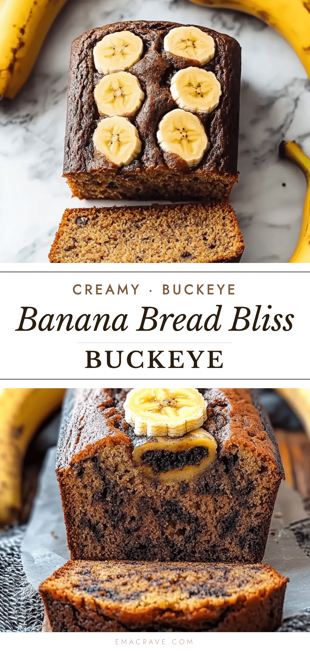 creamy buckeye banana bread recipe