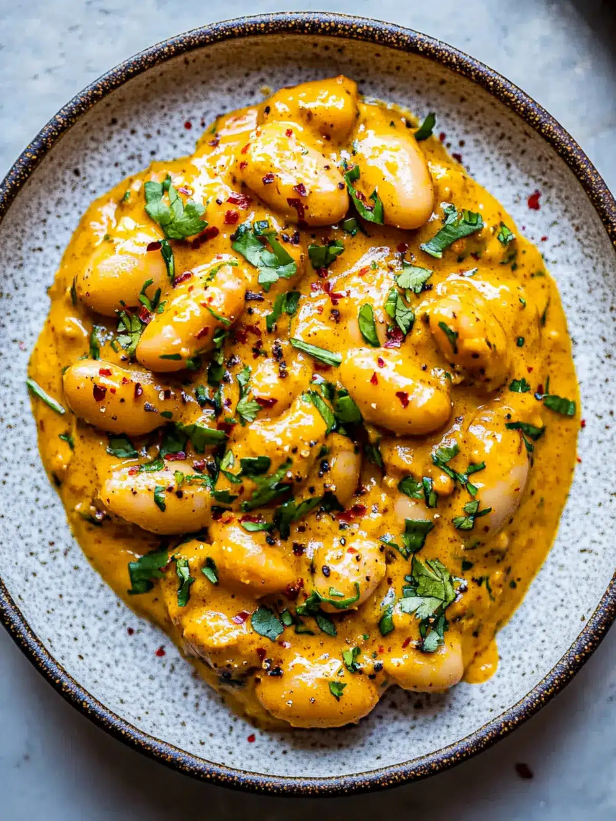 creamy curried butter beans preparation steps
