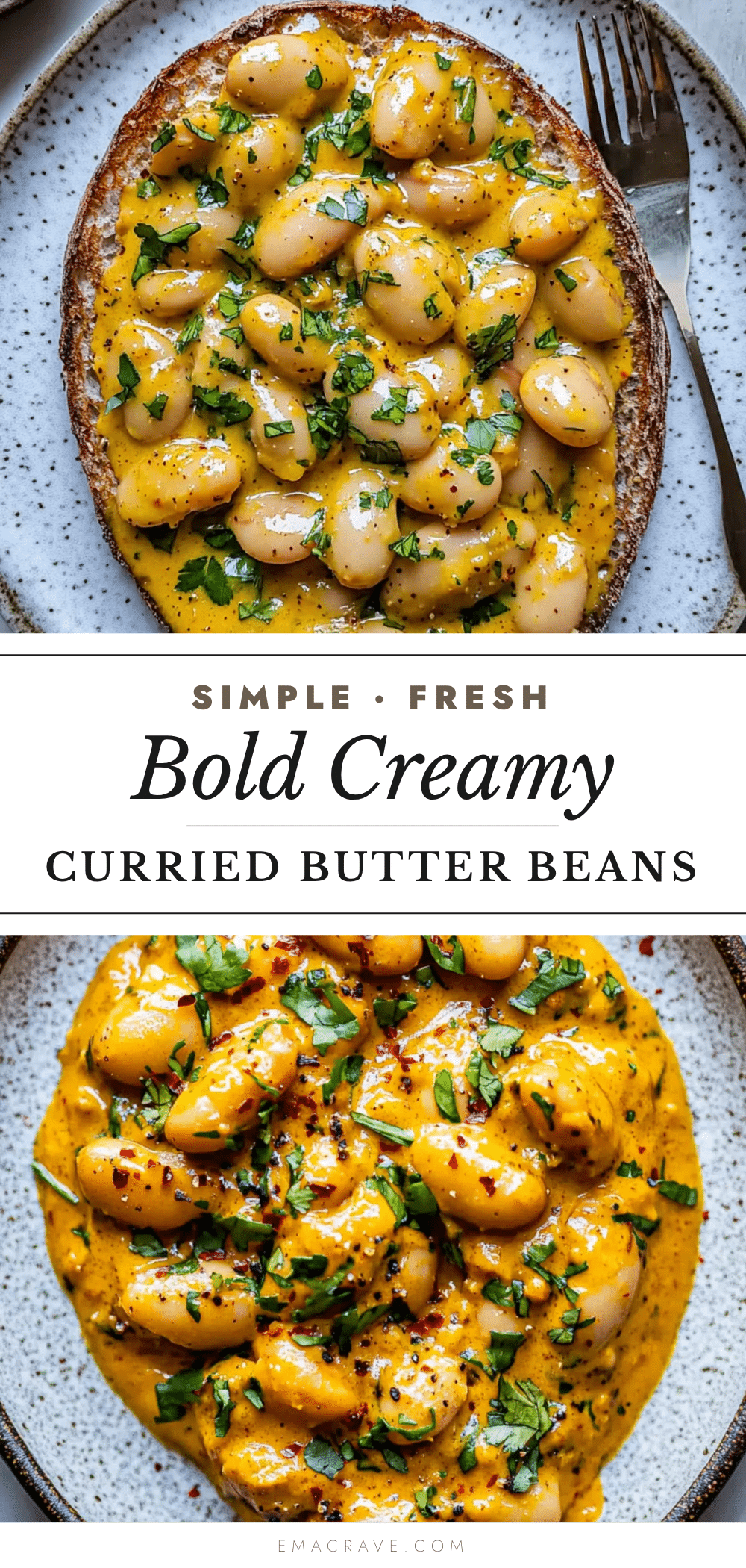 creamy curried butter beans recipe