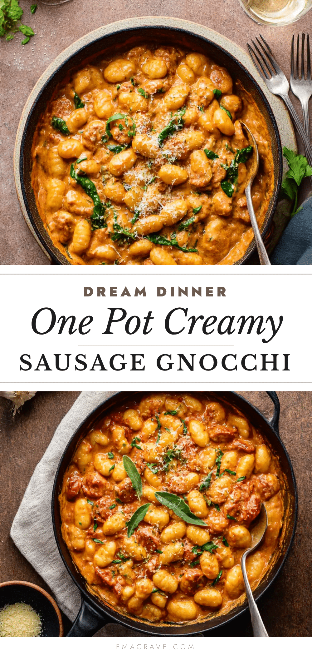 creamy one pot sausage gnocchi recipe
