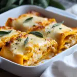 creamy pumpkin lasagna rolls - featured image