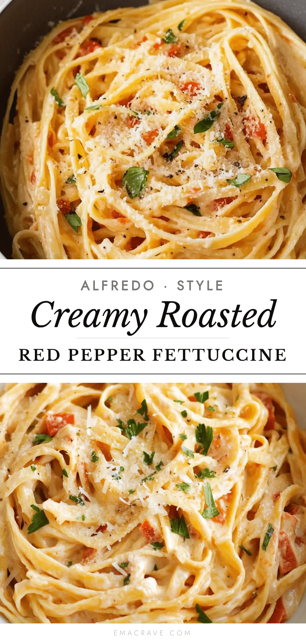 creamy roasted red pepper fettuccine alfredo recipe