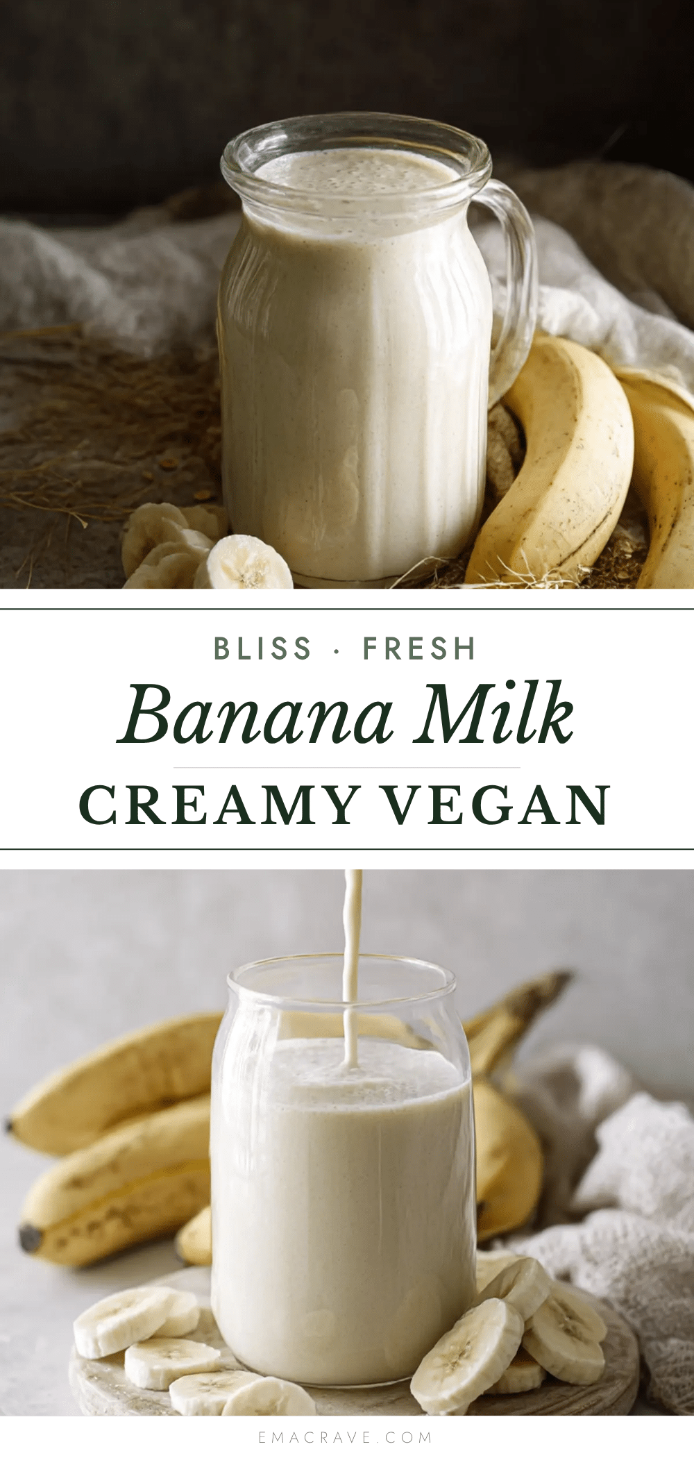 creamy vegan banana milk recipe
