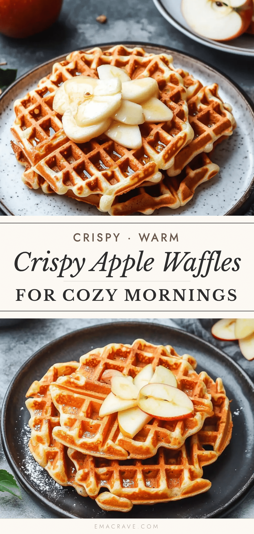 crispy apple waffles recipe