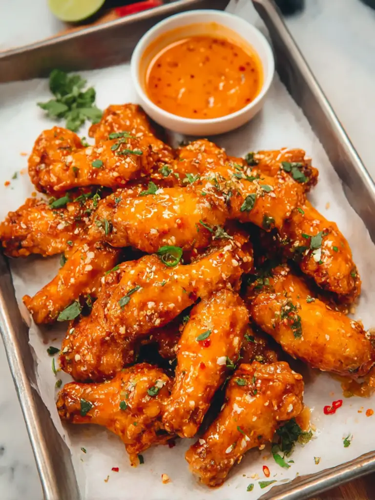 Crispy Bang Bang Chicken Wings - featured image