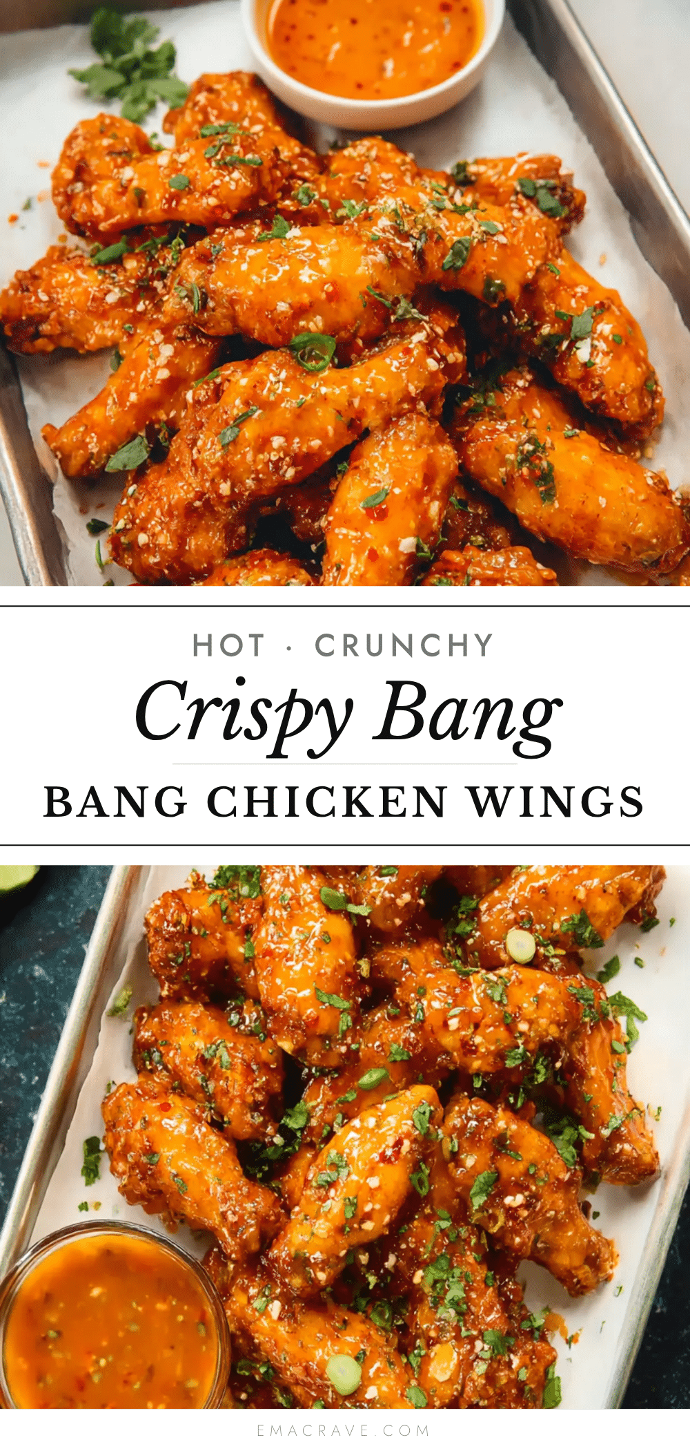 Crispy Bang Bang Chicken Wings recipe