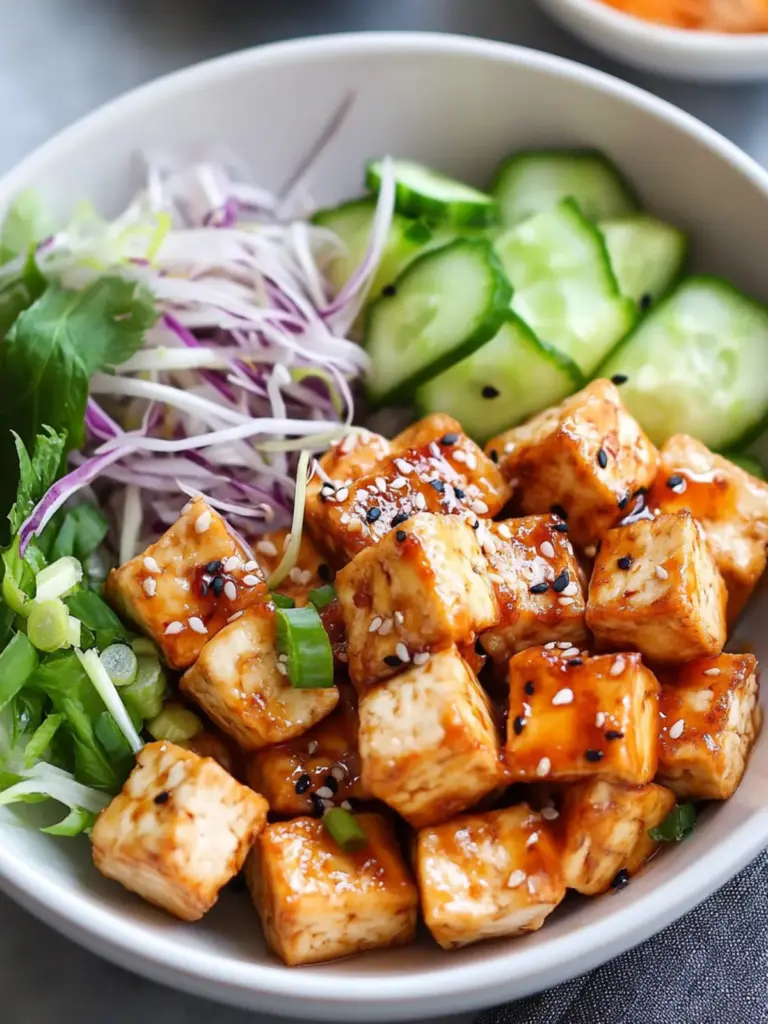 crispy bang bang tofu - featured image