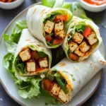 crispy buffalo ranch tofu wraps - featured image