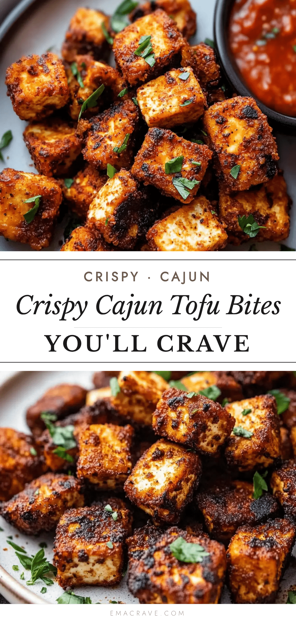 crispy cajun tofu bites recipe