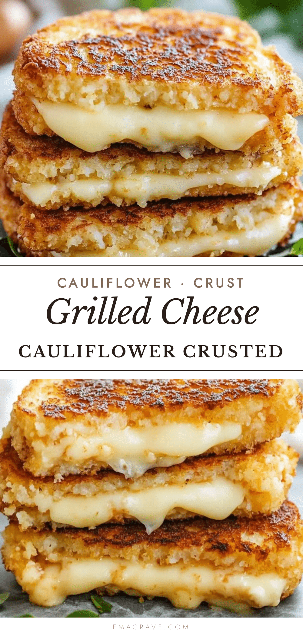 crispy cauliflower grilled cheese recipe