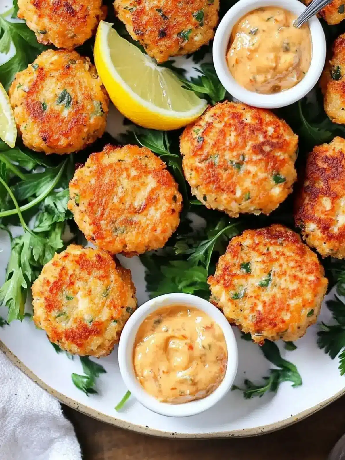 crispy mini salmon cakes preparation steps