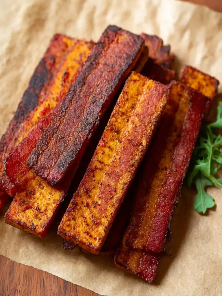 crispy tofu bacon - featured image