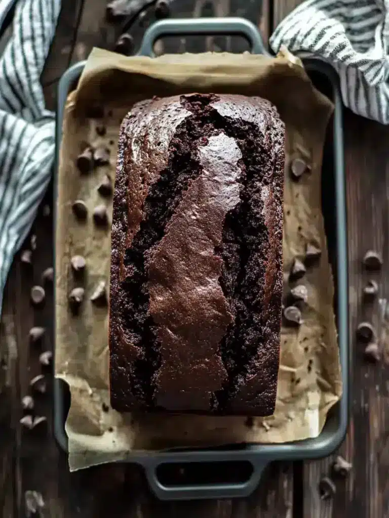 dark chocolate mocha breakfast bread - featured image