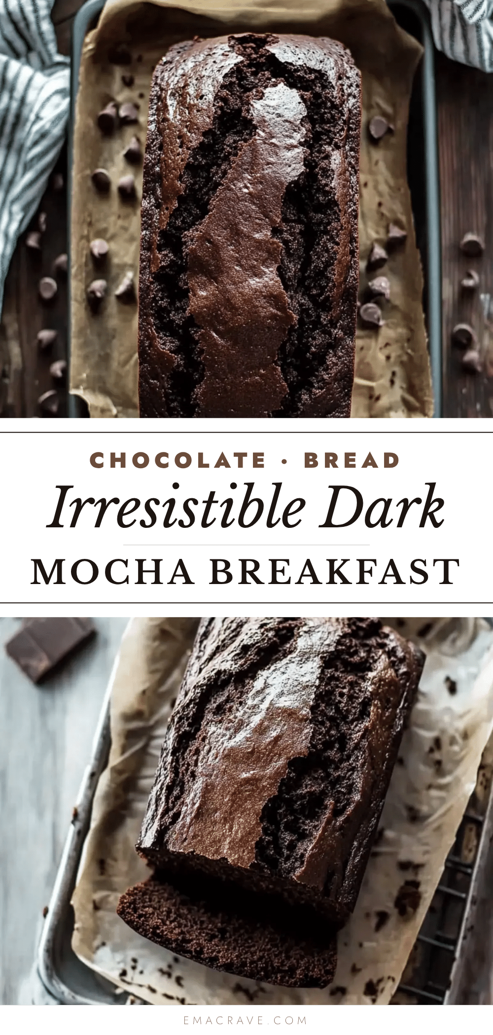 dark chocolate mocha breakfast bread recipe