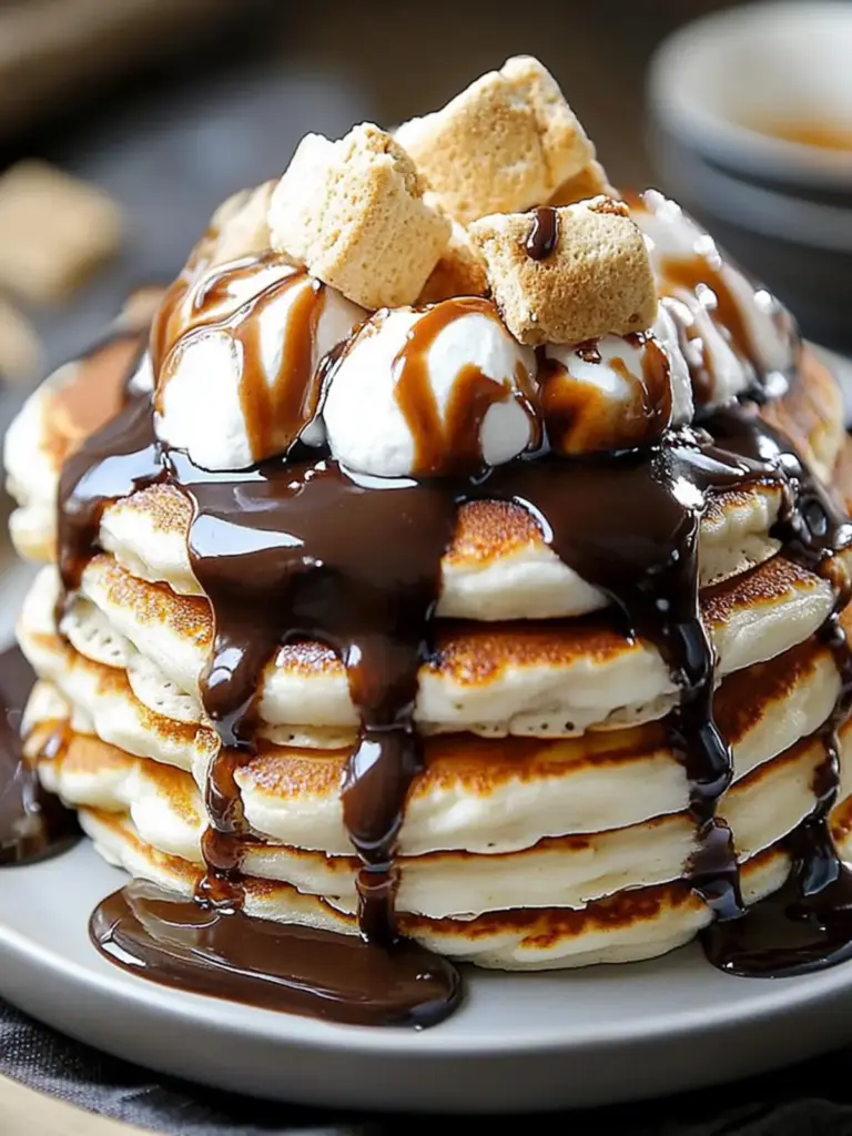 Fluffy S’mores Pancakes - featured image
