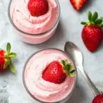 Fluffy Strawberry Aquafaba Mousse - featured image