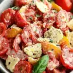 fresh savory tomato cracker salad - featured image