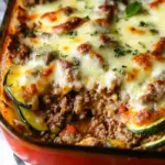 ground beef zucchini casserole - featured image