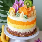 Hawaiian sunset cake - featured image