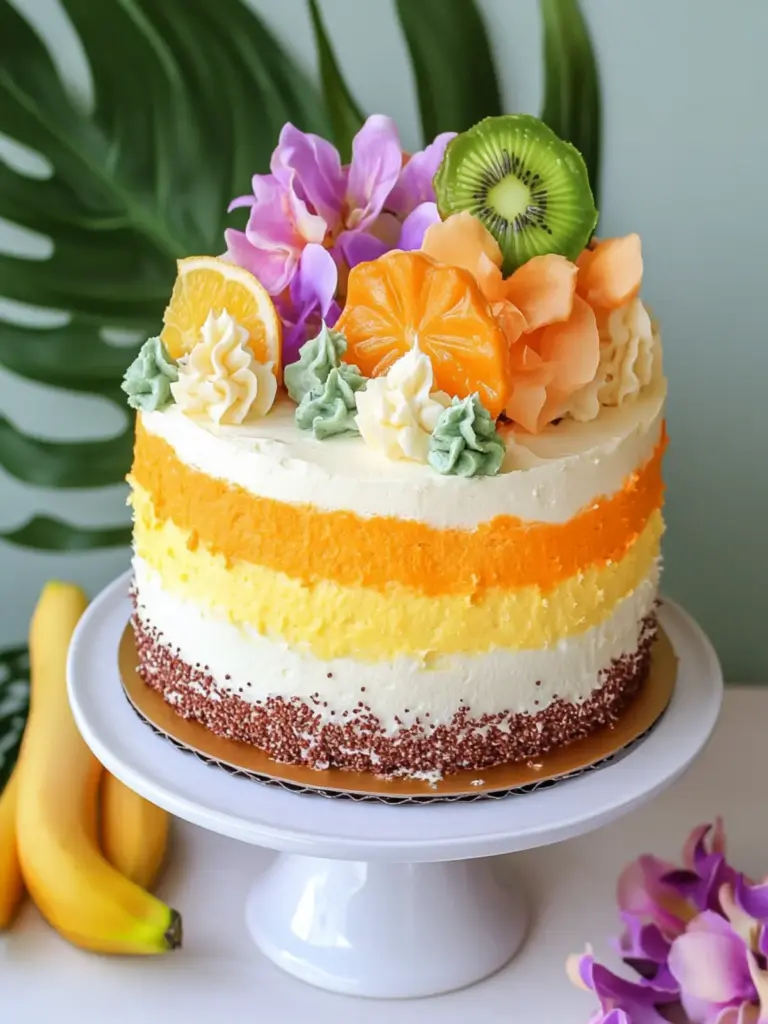 Hawaiian sunset cake - featured image