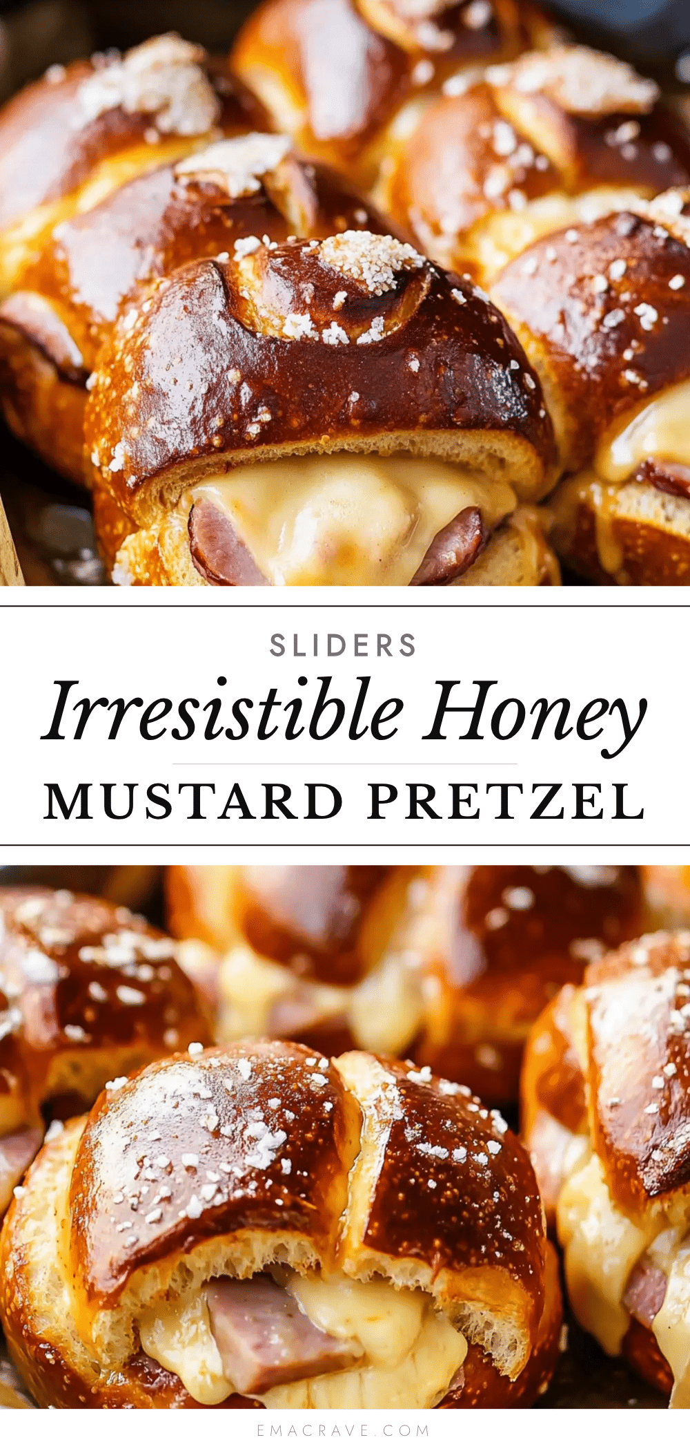 honey mustard ham and cheese pretzel sliders recipe