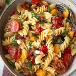 hot honey pasta salad - featured image