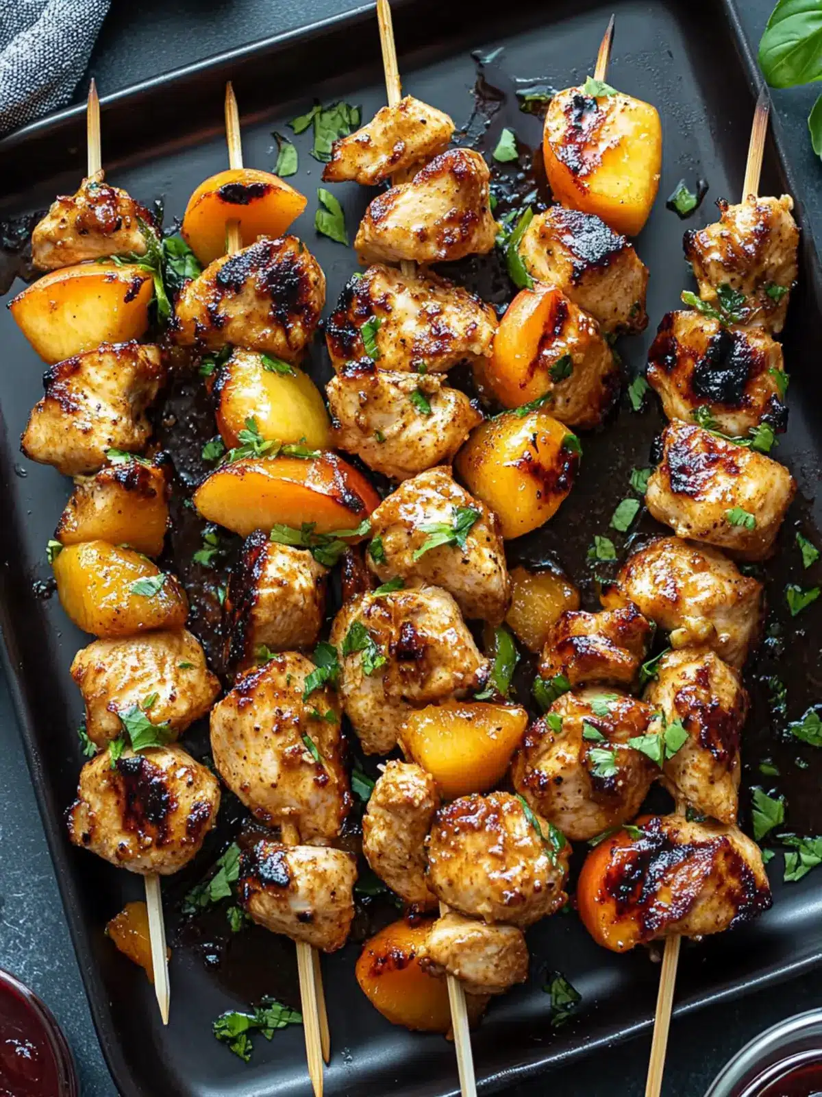 jalapeno peach chicken skewers preparation steps