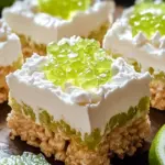 key lime pie rice krispie treats - featured image
