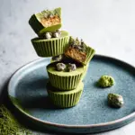 matcha cookie dough cups - featured image