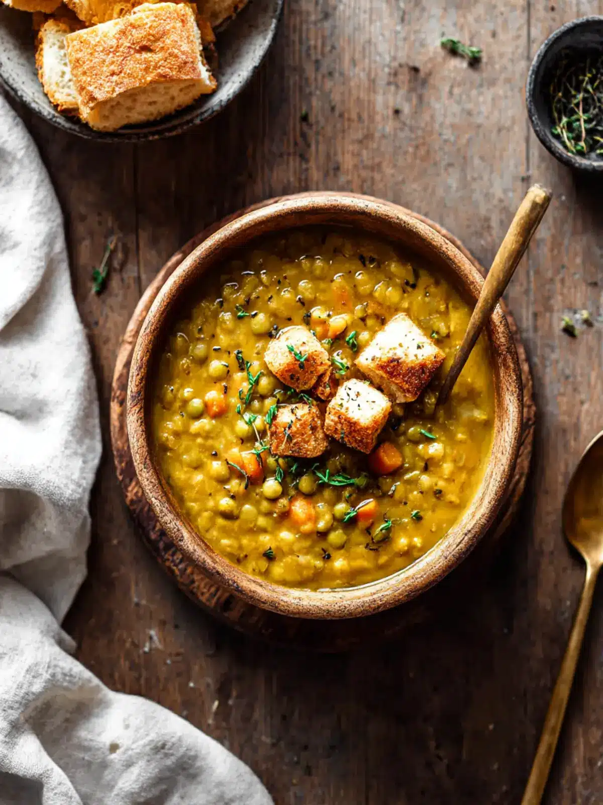 moroccan split pea soup with lamb preparation steps