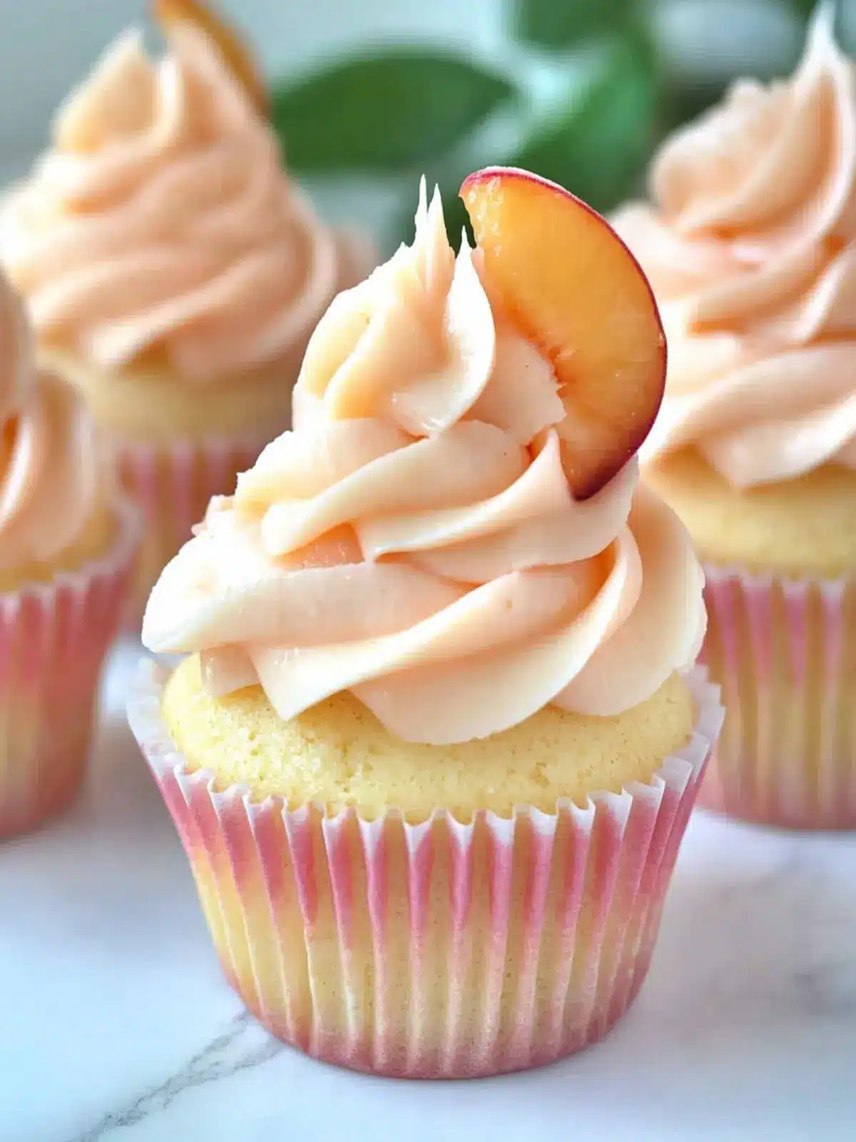 peach bellini cupcakes preparation steps
