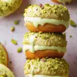 pistachio cream filled donuts - featured image