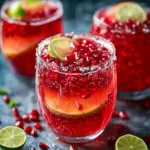 refreshing pomegranate punch - featured image
