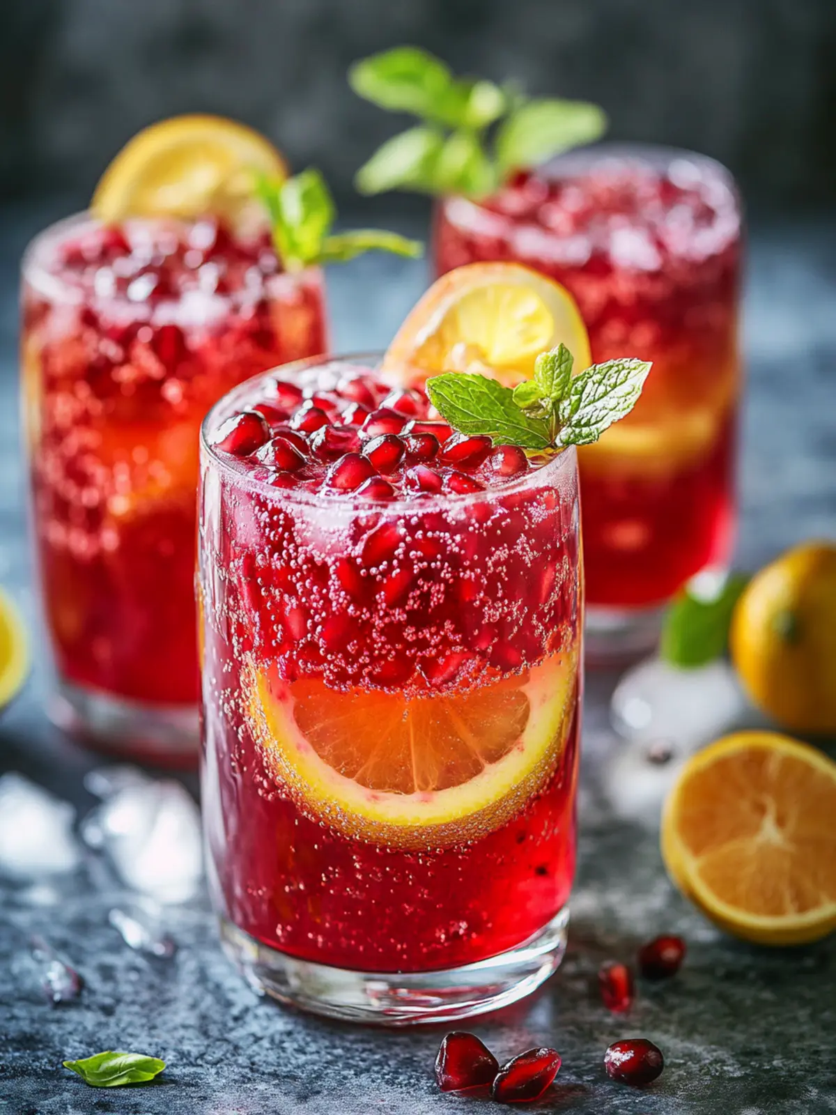 refreshing pomegranate punch preparation steps