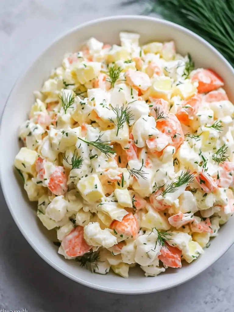 russian crab salad - featured image