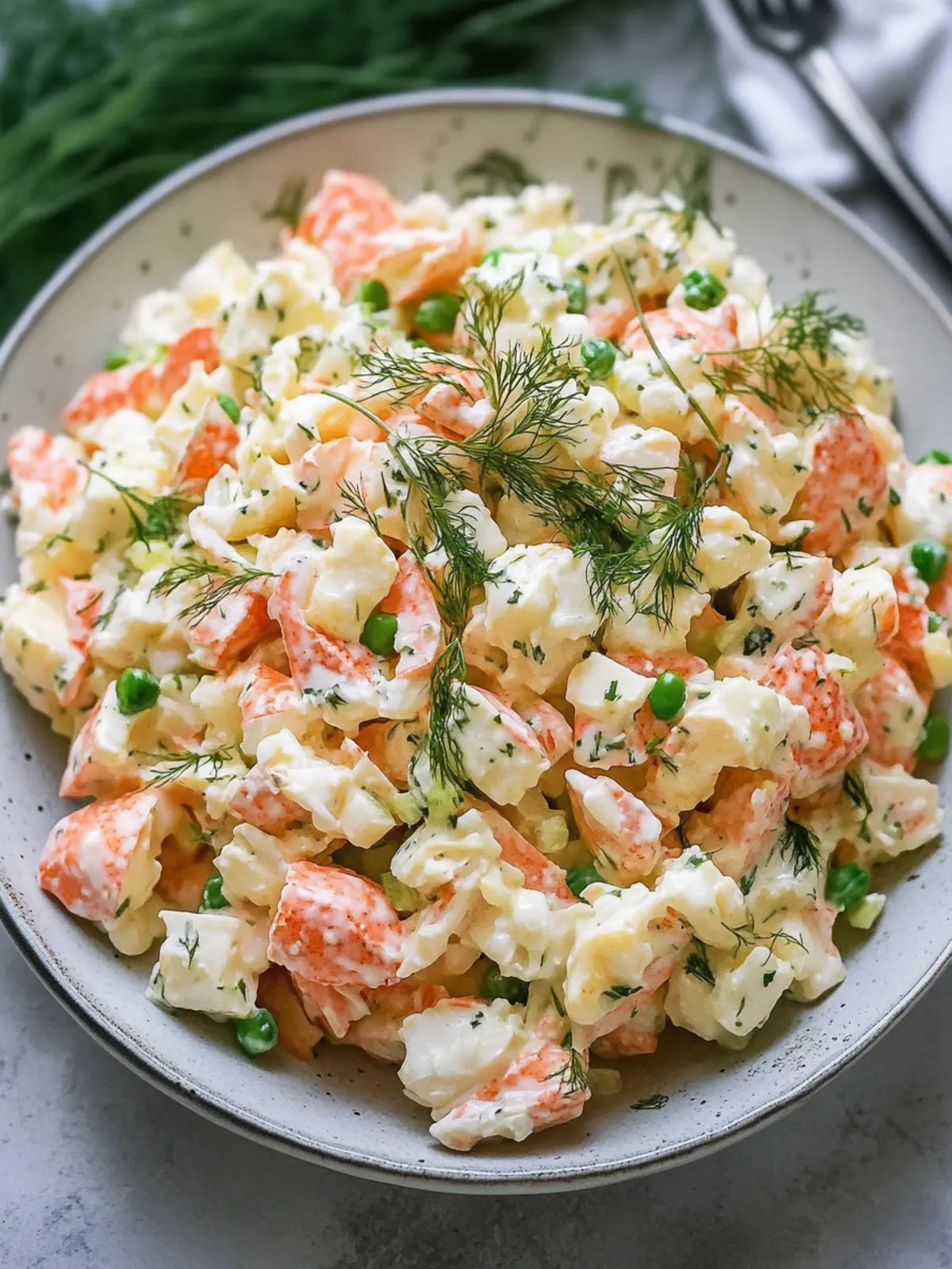 russian crab salad preparation steps