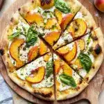 Savory Georgia Peach Pizza with Pesto and Goat Cheese - featured image
