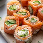 Smoked salmon cream cheese roll-ups - featured image
