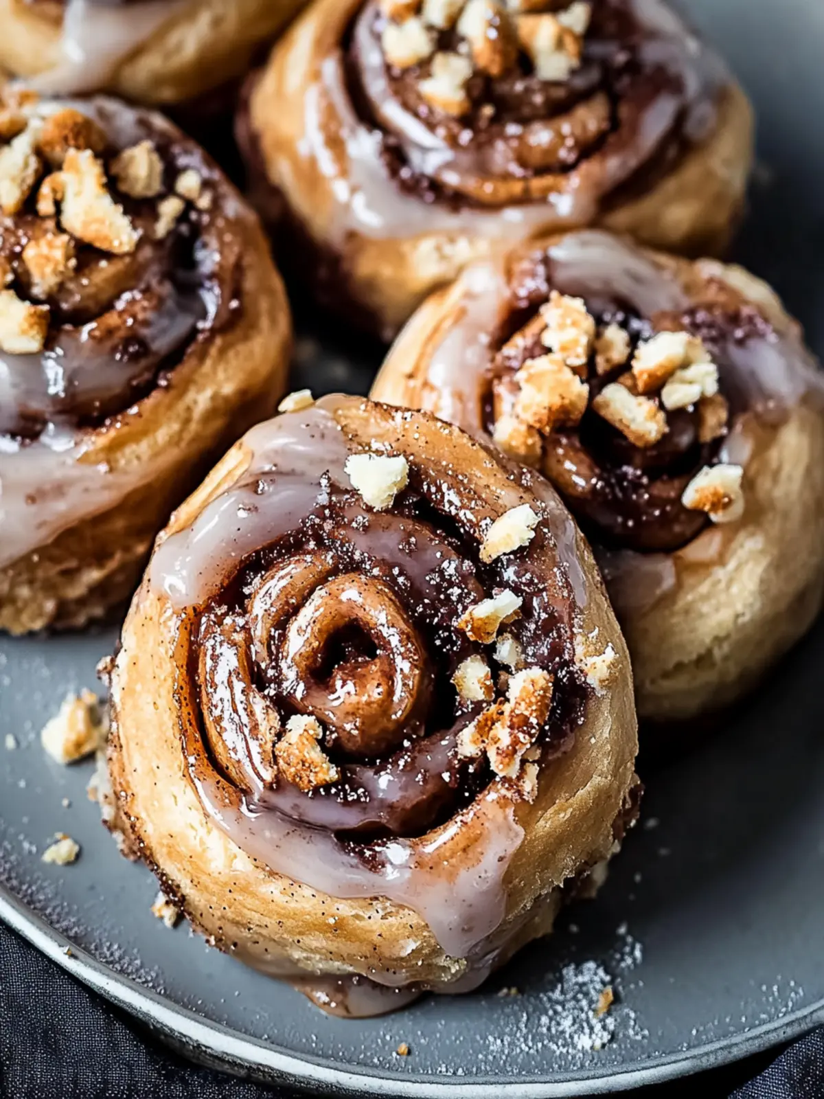 Snickers cinnamon rolls preparation steps