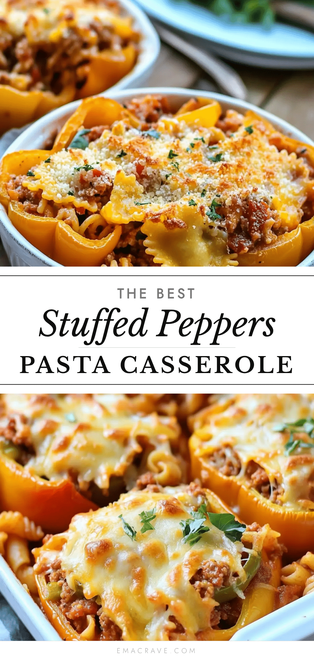 stuffed peppers pasta casserole recipe