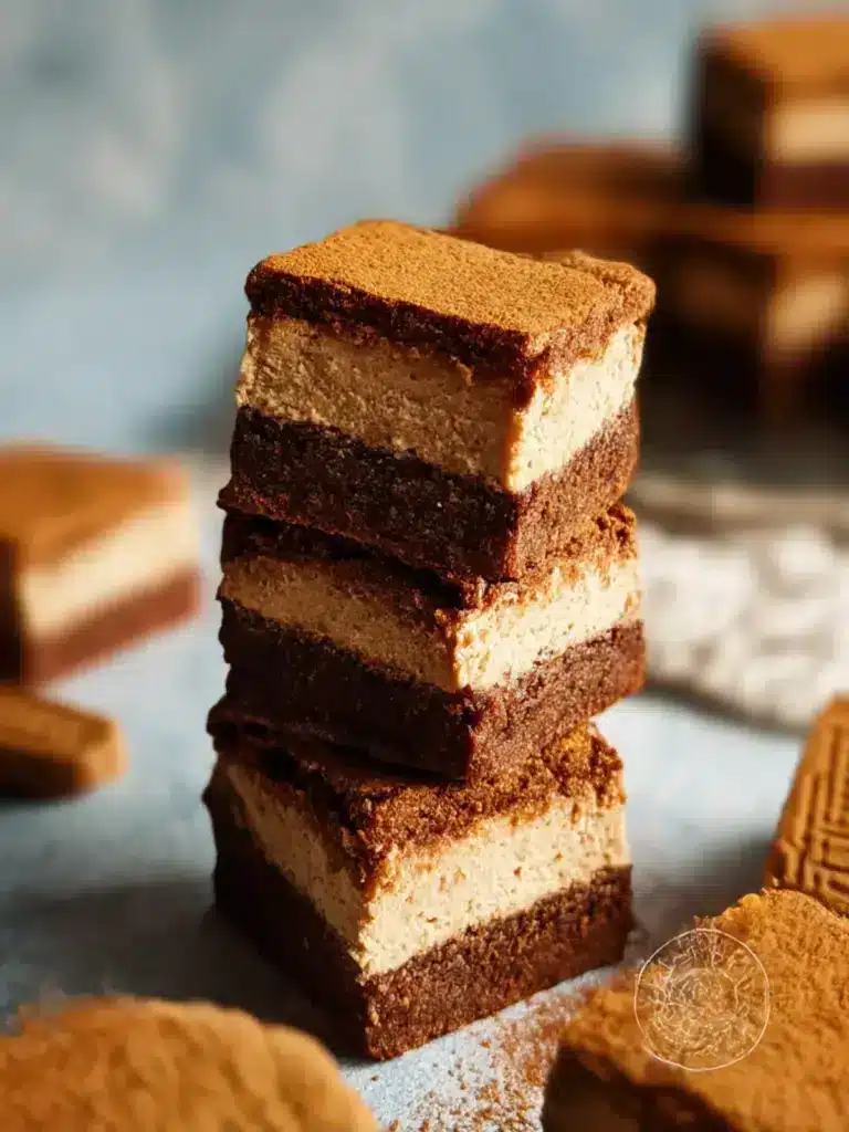 vegan biscoff brownies - featured image