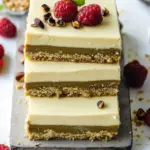 vegan Dubai cheesecake bars - featured image