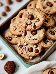 vegan hazelnut cookies - featured image