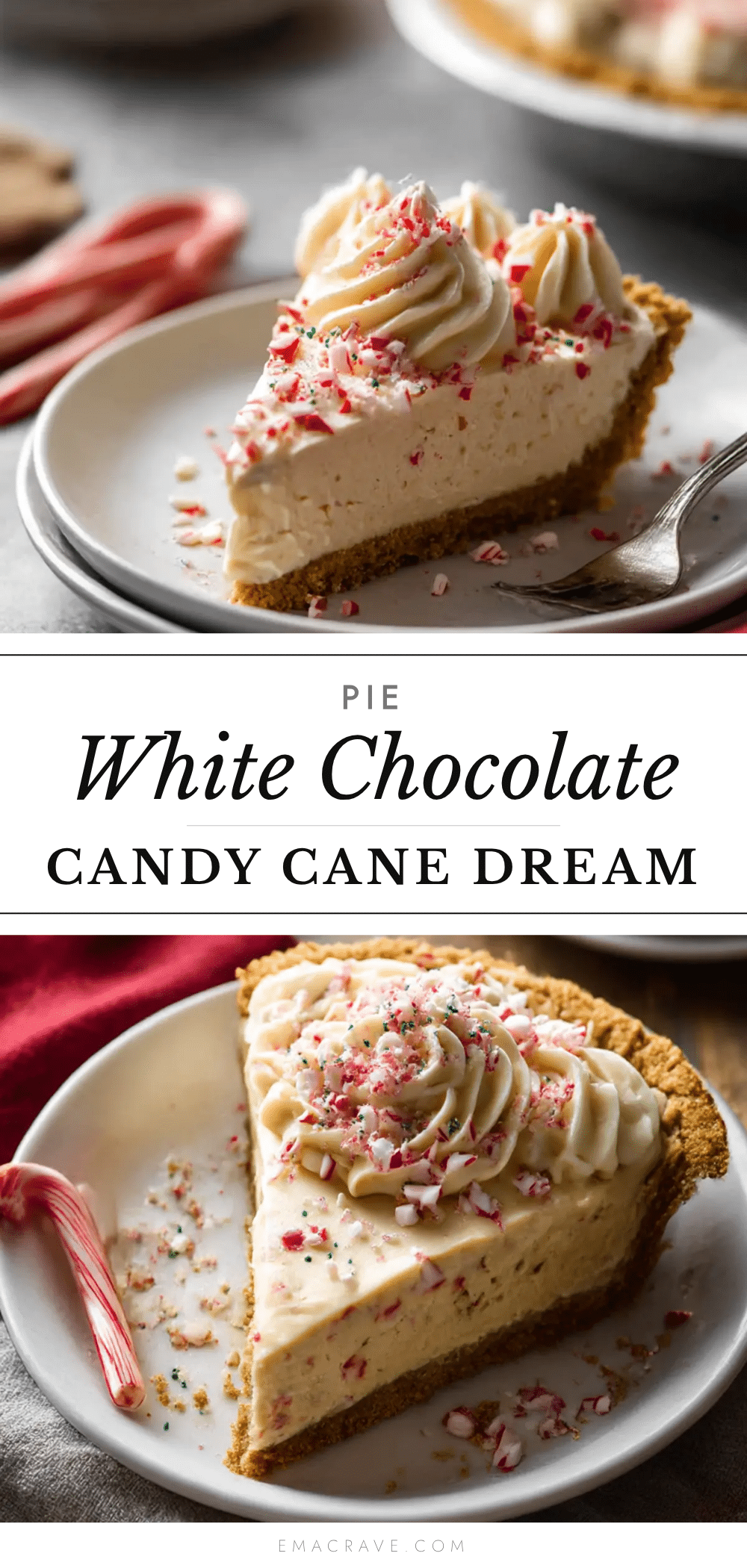 white chocolate candy cane pie recipe