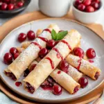 air fryer cherry pie taquitos - featured image