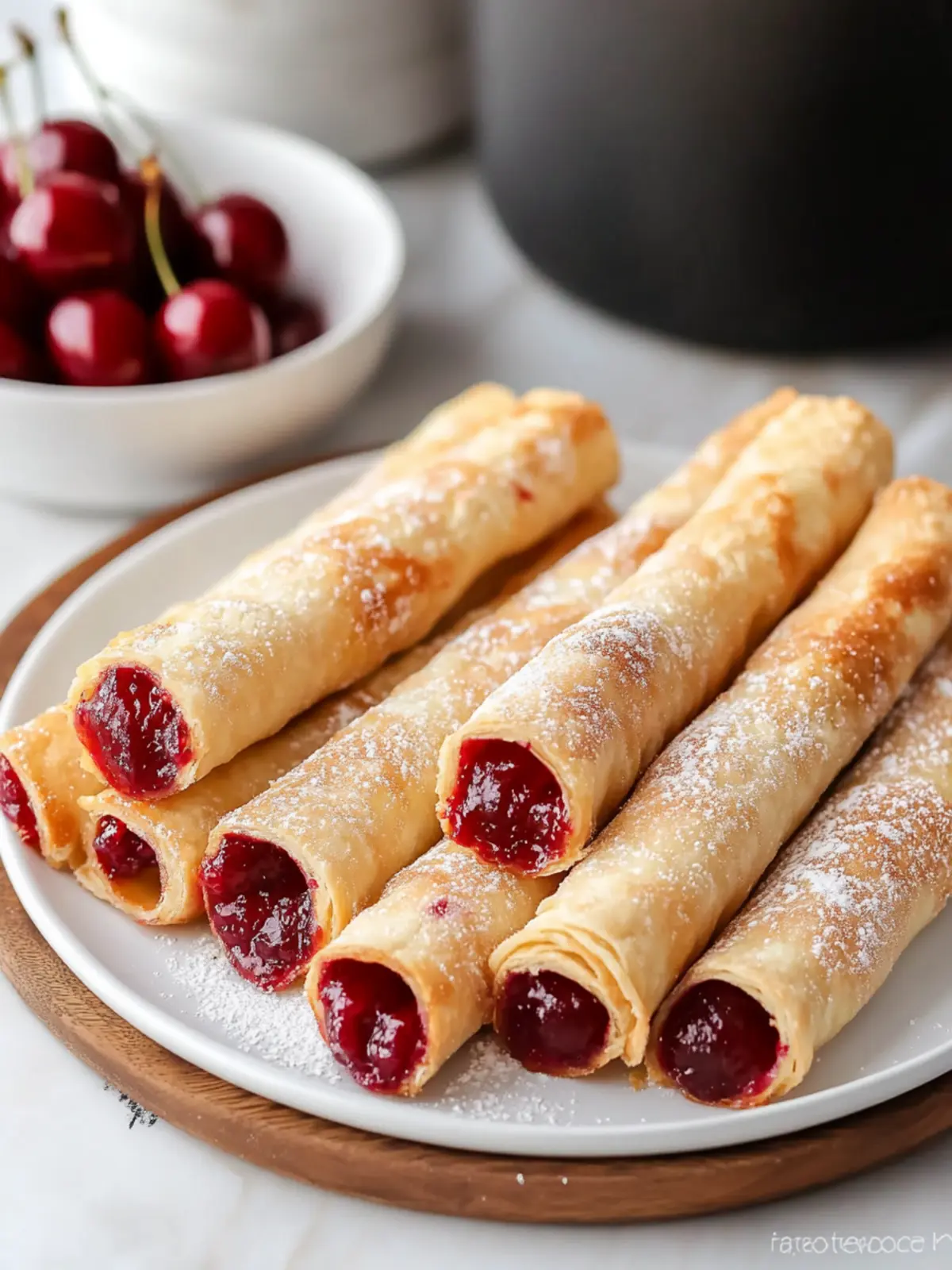 air fryer cherry pie taquitos preparation steps