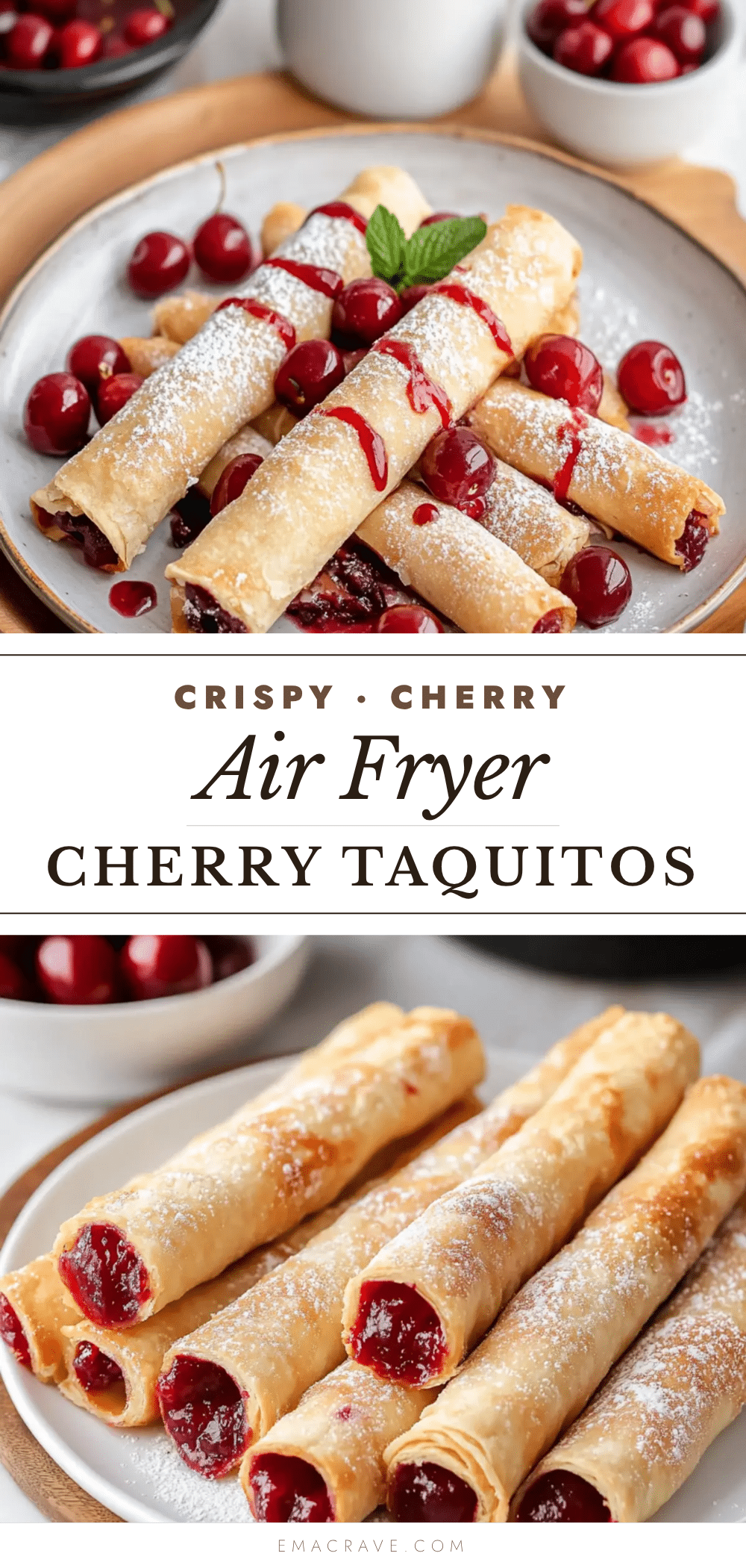 air fryer cherry pie taquitos recipe