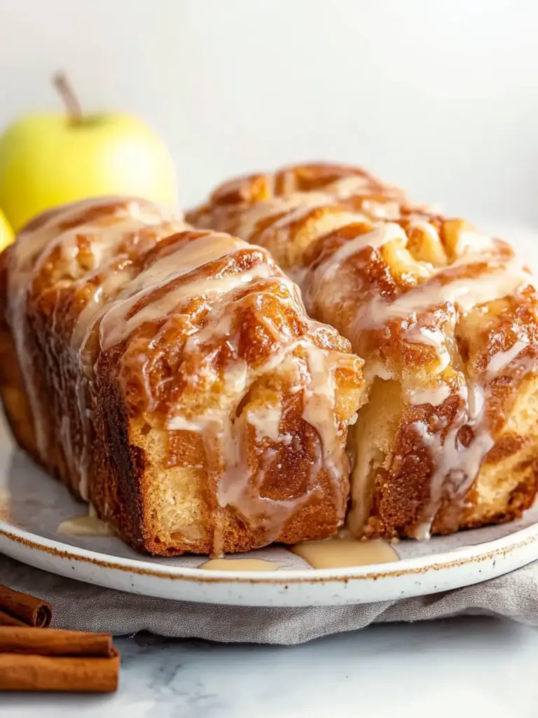 apple fritter pull-apart bread - featured image