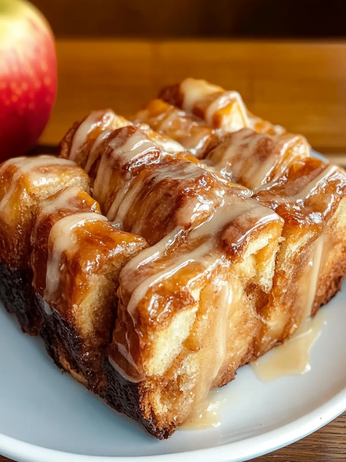 apple fritter pull-apart bread preparation steps